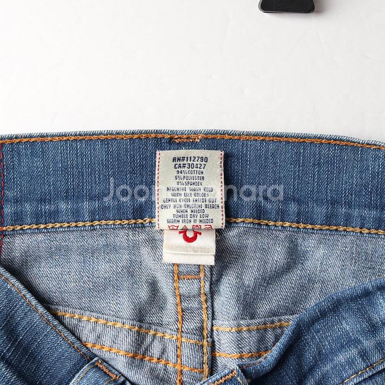 [XL]트루릴리전 W31 EDDIE 중청 워싱 데님 진--6