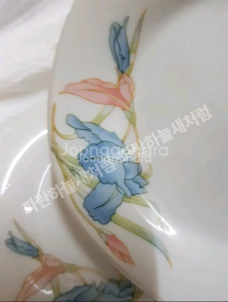 고전 난초 접시 장당가 3장일괄 택포--3