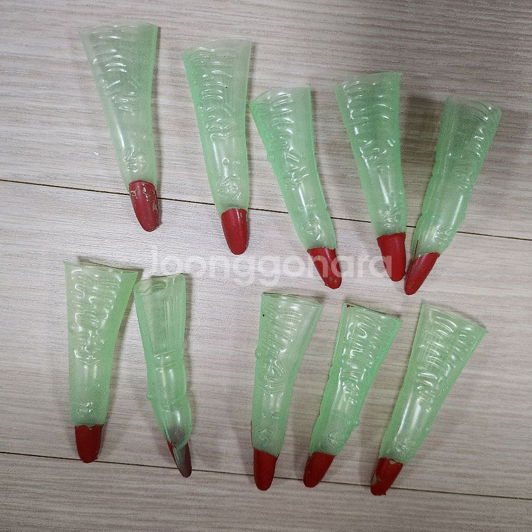 할로윈 드라큘라 마녀 손톱 손가락 10개--0