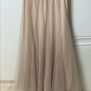 LAP 베이지 레이스 샤스커트