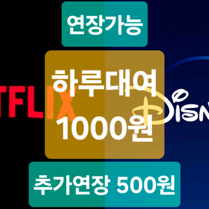 넷플릭스,디즈니플러스 하루대여 1000원