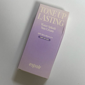 (새상품) 에스쁘아 워터스플래쉬 선크림 톤업 래스팅