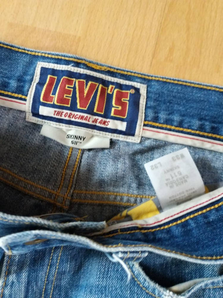 남성 리바이스 511 슬림핏 일자청바지 (32) 이미지