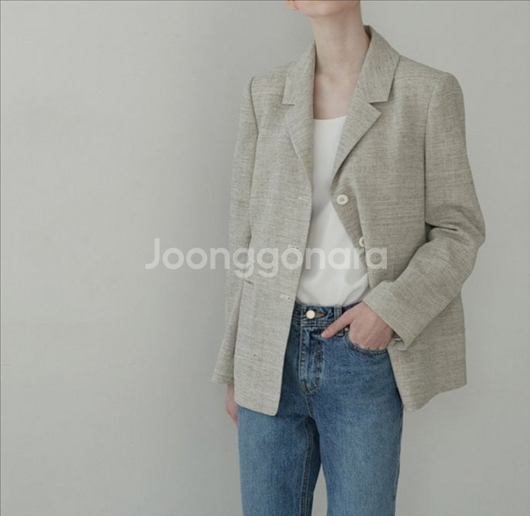 닐바이피 김나영 린넨 트위드 자켓 하객룩 오피스룩--1
