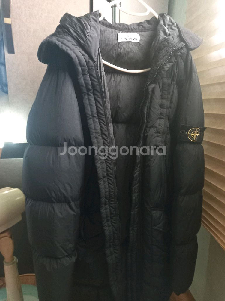 스톤아일랜드 크링클랩스 롱패딩--0