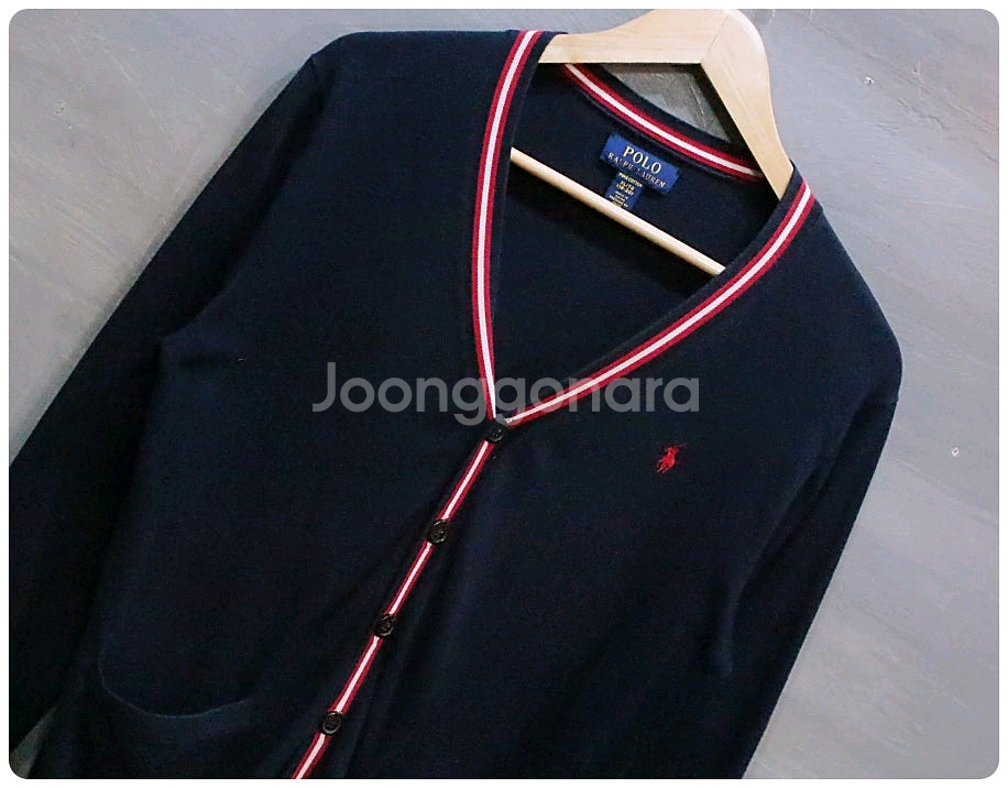 [XL] 폴로 랄프로렌 보이즈 피마 코튼 니트 가디건--2