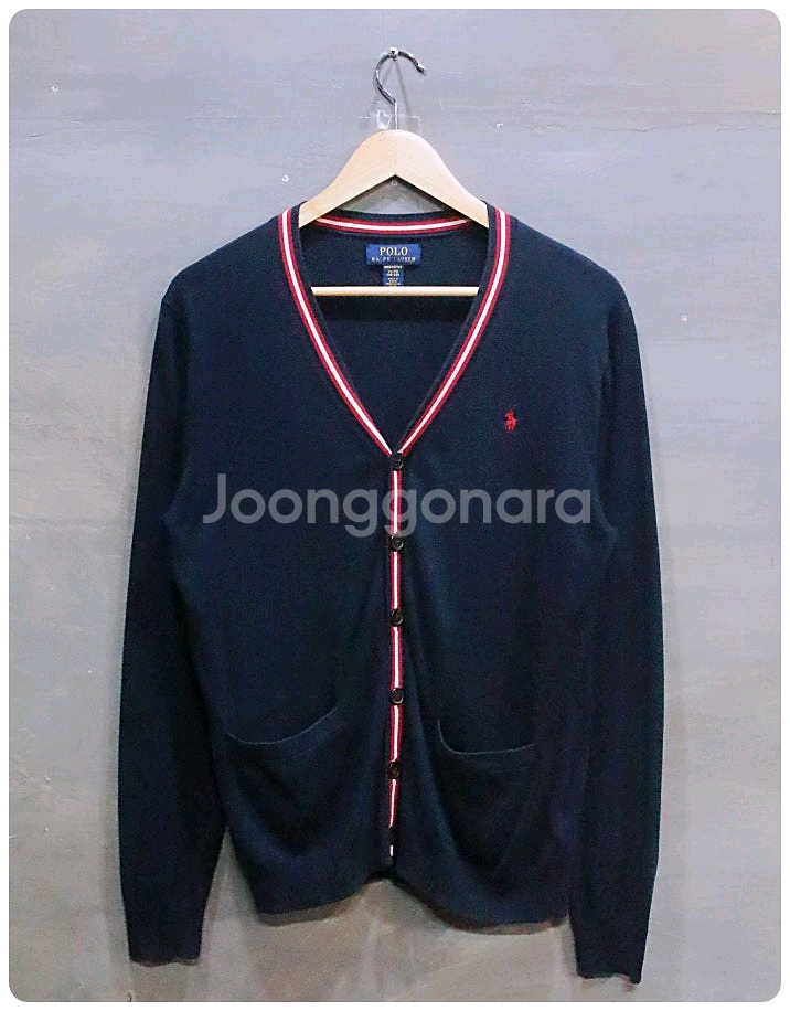 [XL] 폴로 랄프로렌 보이즈 피마 코튼 니트 가디건--0