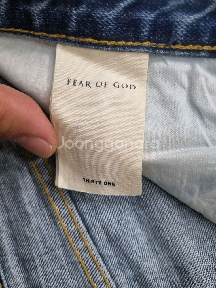 피어오브갓 블루워시 데님--4