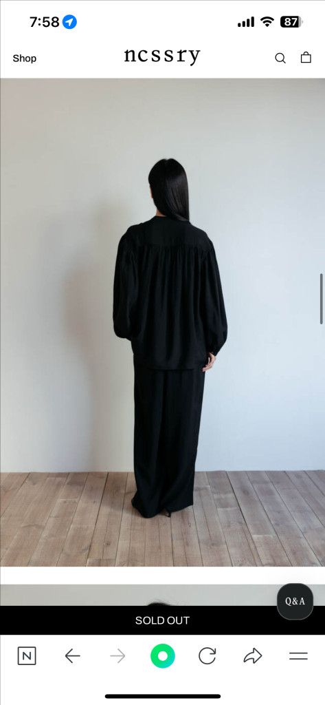 네세서리 ncssry 블라우스 팝니다. 이미지