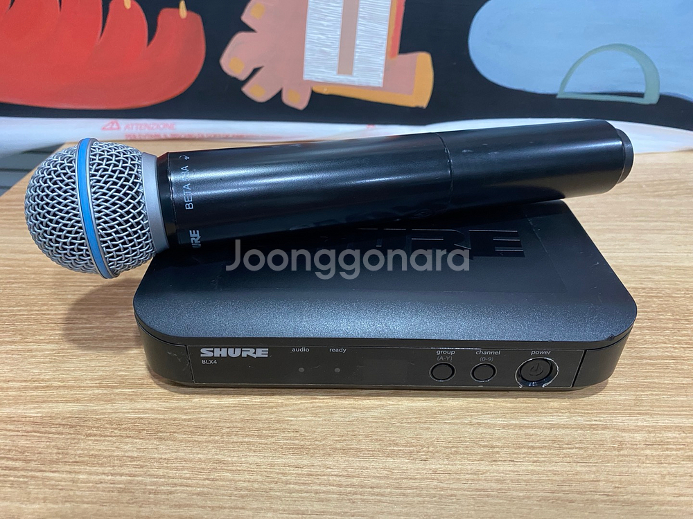 슈어 중고무선마이크 셋트 BLX4 / BETA58A--0