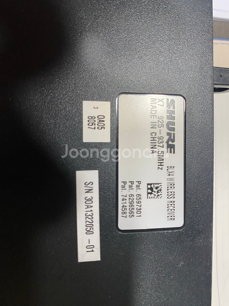 슈어 중고무선마이크 셋트 BLX4 / BETA58A--1