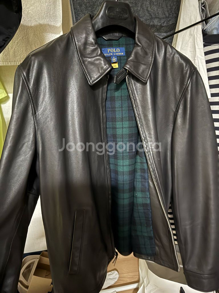 폴로 랄프로렌 24FW 100% 양가죽 타탄 바라쿠다--8