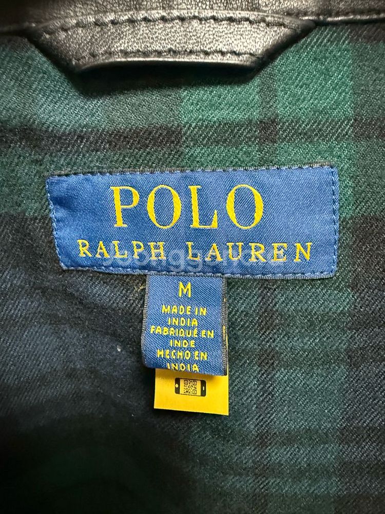 폴로 랄프로렌 24FW 100% 양가죽 타탄 바라쿠다--14
