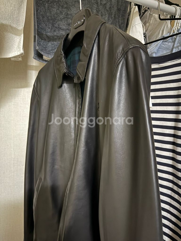 폴로 랄프로렌 24FW 100% 양가죽 타탄 바라쿠다--1