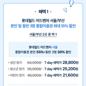 롯데월드 55프로+추러스 9/14까지 총4장있음