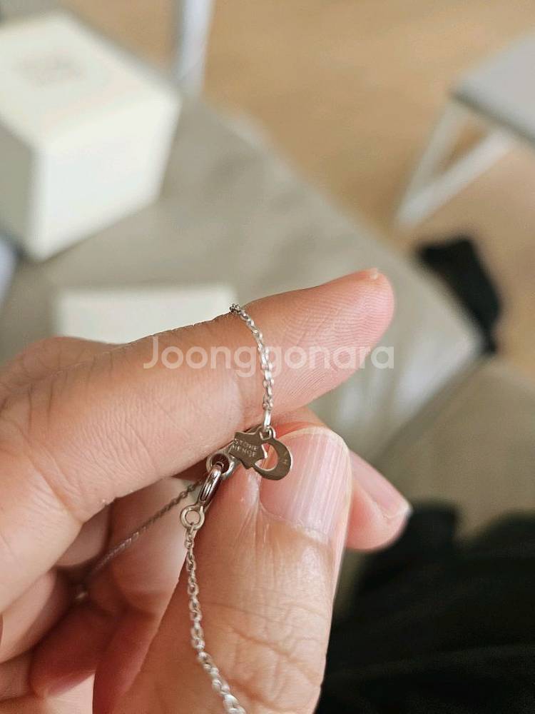 14k 스톤헨지 사파이어 목걸이--2
