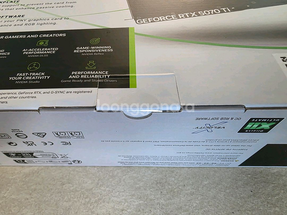 PNY RTX 5070 Ti 16GB 그래픽카드 미개봉--2