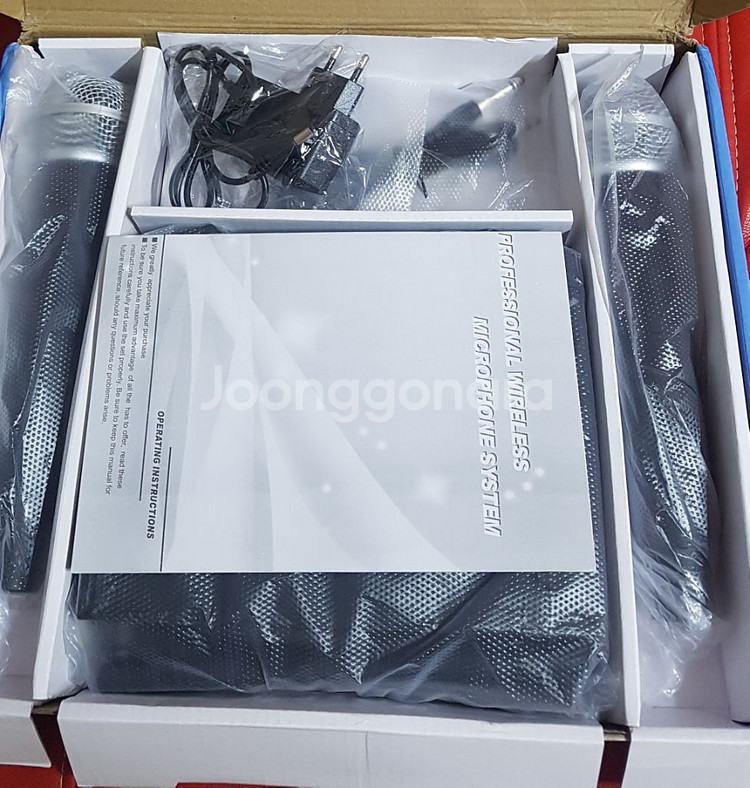 무선마이크 2개 수신기 포함 새제품 무료배송--0