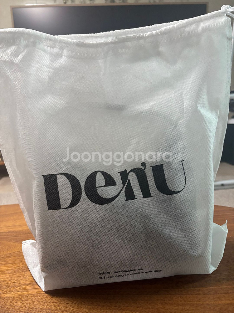 데누 DENU 위빙토트백 새상품! 블랙/브라운--7