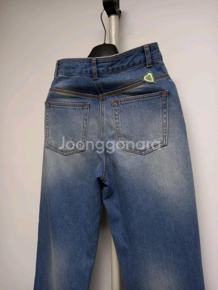 새 타임 TIME 하이웨스트 데님 일자통핏 팬츠 33.--4