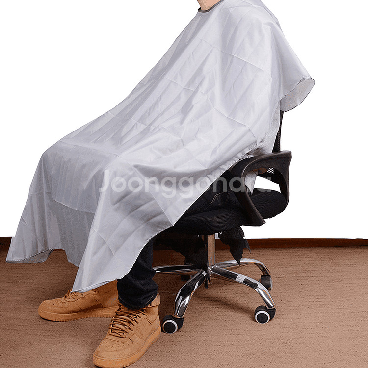 새 하늘색 아동 미용실 가운 헤어샵 이발보 염색 파마--4