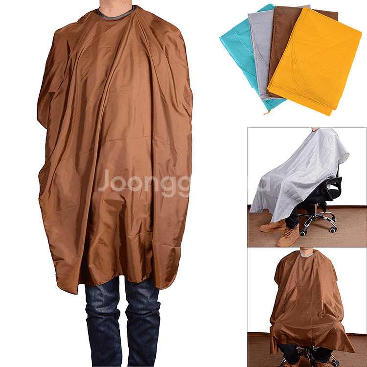 새 하늘색 아동 미용실 가운 헤어샵 이발보 염색 파마--6