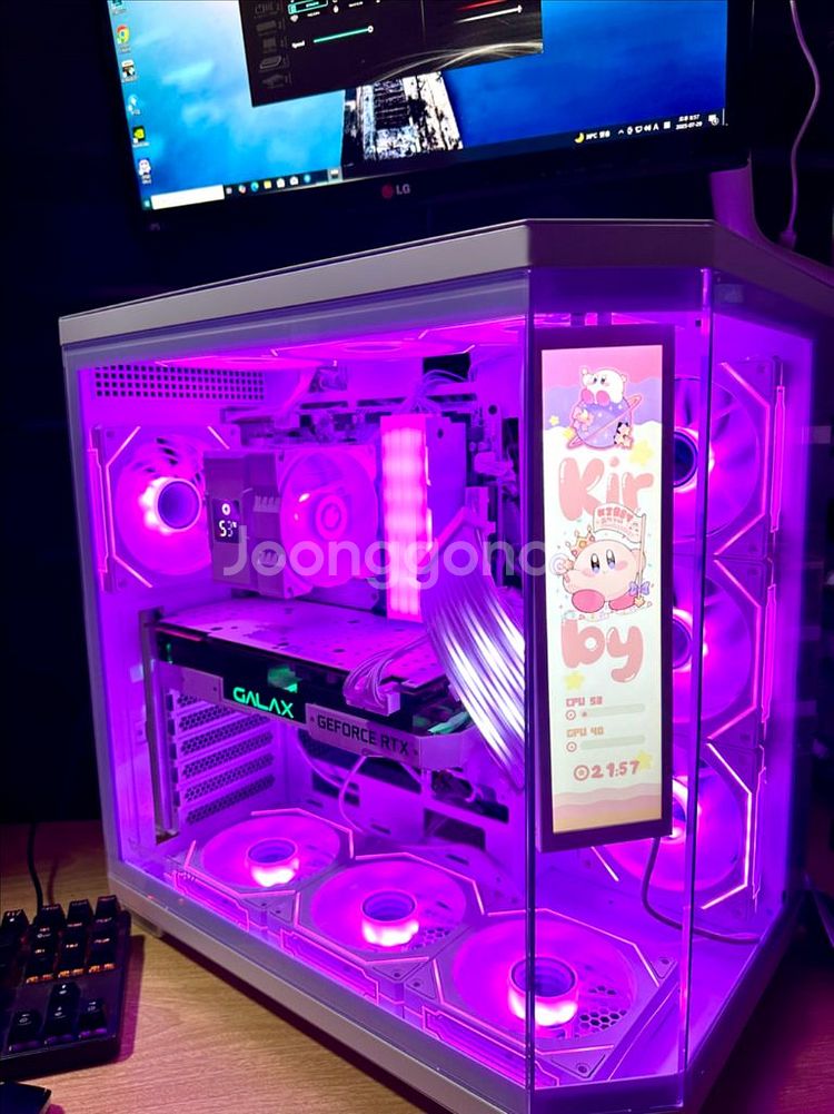 데스크탑 PC 컴퓨터 팝니다. 게이밍·영상편집·화이트--4
