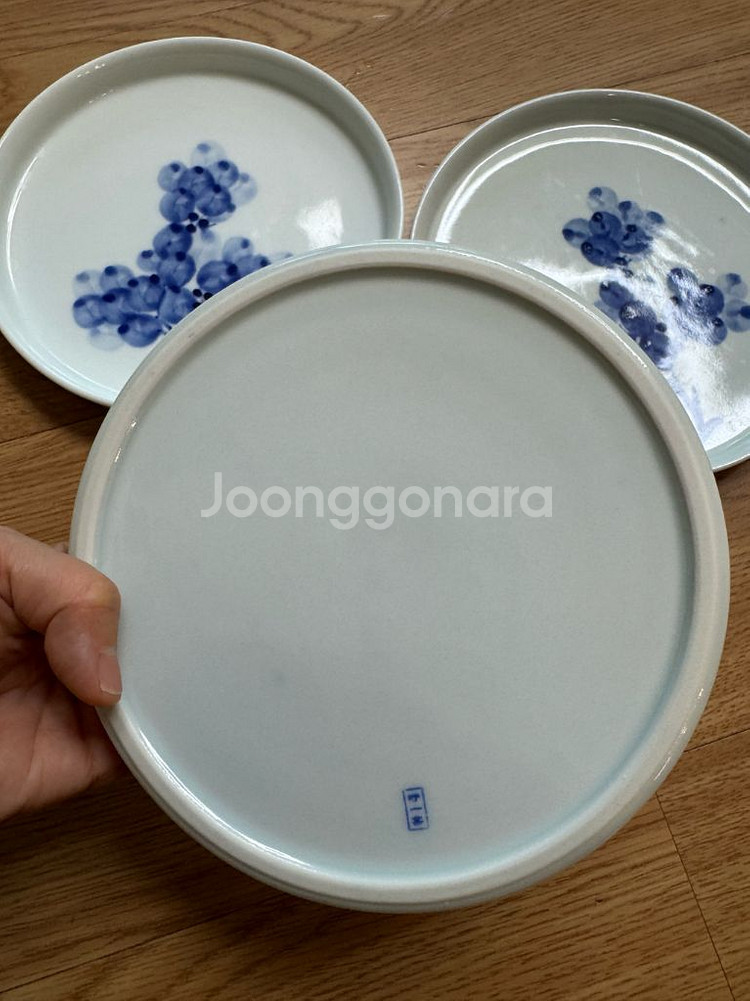 우일요 포도 원형 접시 일괄판매--1