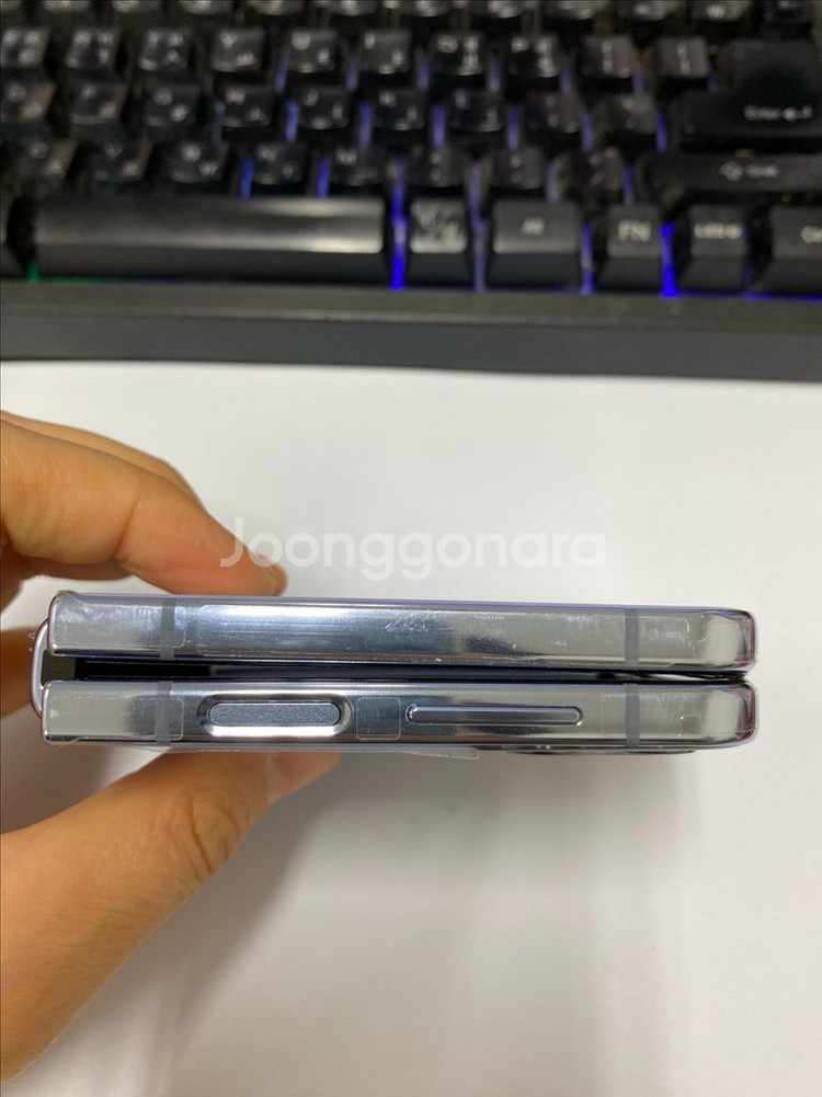 삼성리퍼폰미사용 갤럭시Z플립4 블루 특SSS급--6