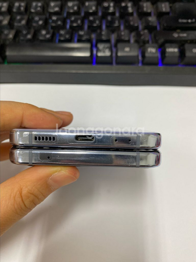 삼성리퍼폰미사용 갤럭시Z플립4 블루 특SSS급--8