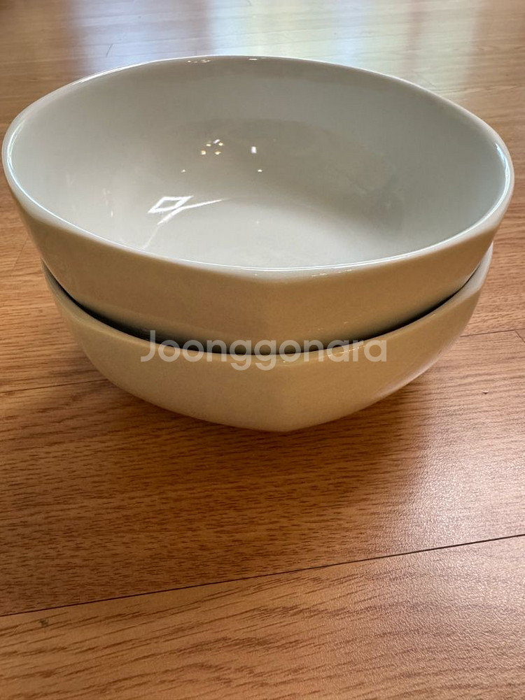 우일요 팔각 면기 18cm 4개 일괄 판매--0