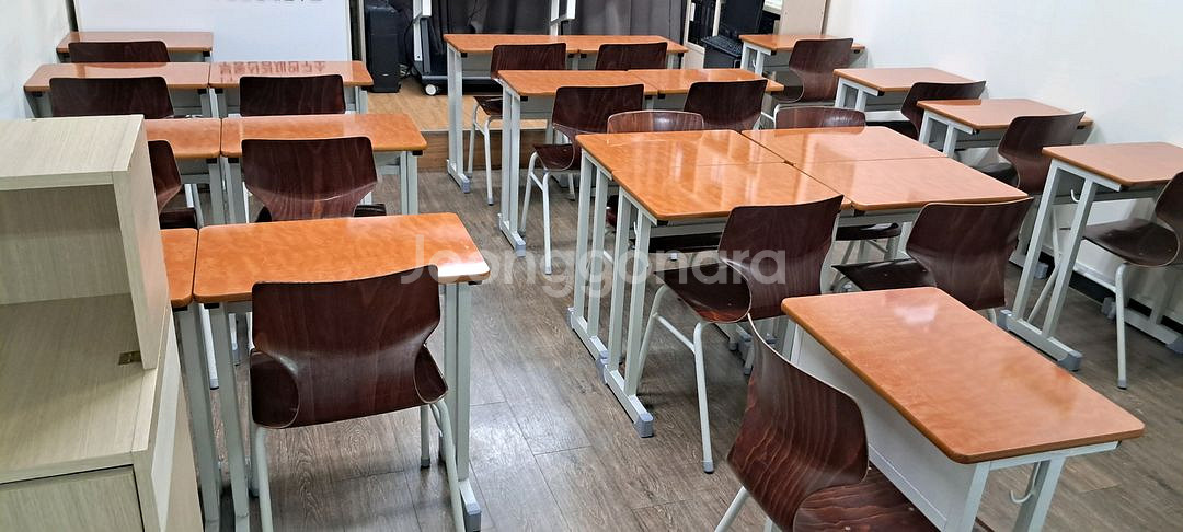 몇번안쓴 일인용책상 학원책상 학원의자 하이팩의자 20셋--0