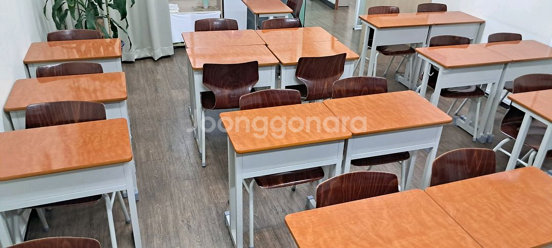 몇번안쓴 일인용책상 학원책상 학원의자 하이팩의자 20셋--1