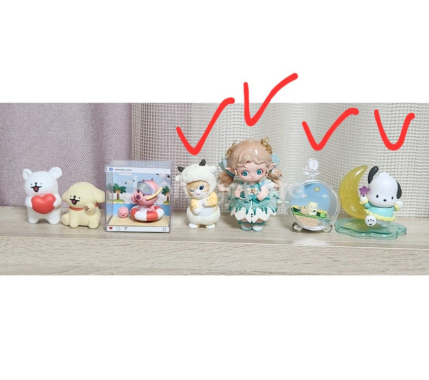 피규어 전시상품 할인 (산리오, 몰티즈, 모프샌드 등)--0