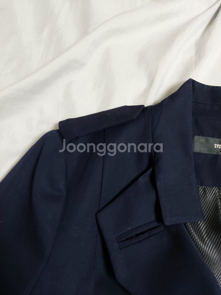 한섬 시스템 트렌치스타일숏자켓 55 크롭자켓재킷--6
