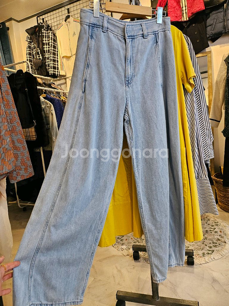 코스 연청 와이드데님--0
