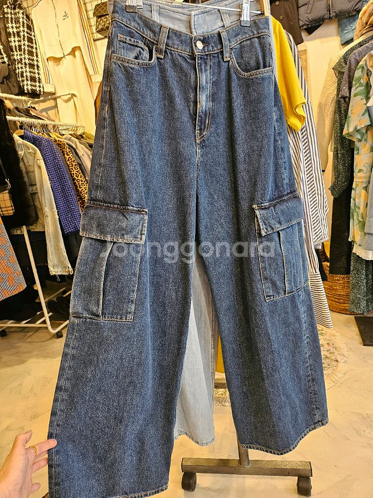 코스 카고 와이드데님--0
