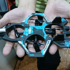 블루 전투기 무선조종 드론장난감