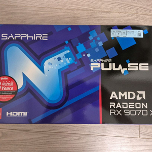 사파이어 rx9070xt pulse 16g 판매합니다.