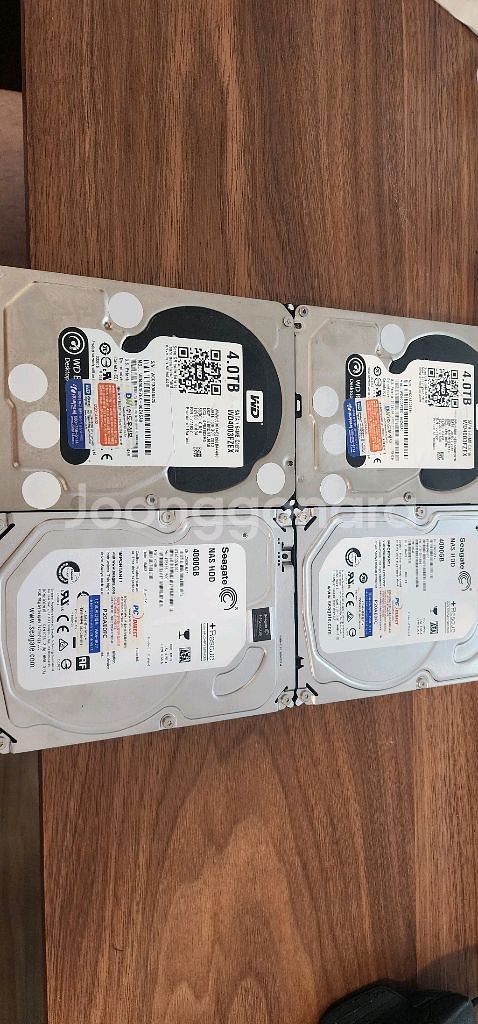 고장난 HDD 하드디스크 5개--0