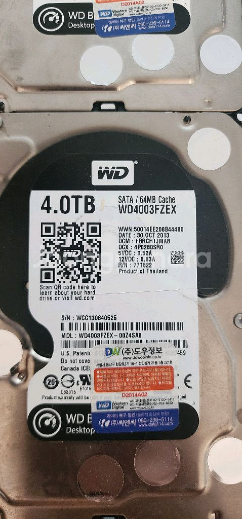 고장난 HDD 하드디스크 5개--4