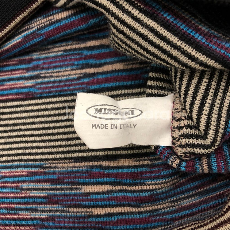 미쏘니 미소니 missoni 반집업 긴팔 카라 니트 5--3
