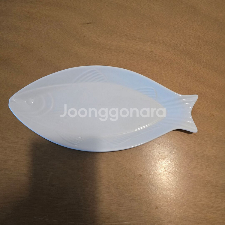 물고기 모양 흰색 접시 (31cm)--1