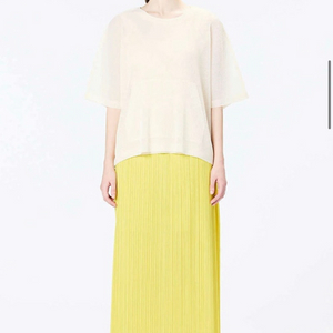 플리츠플리즈 타타미 크림 탑 새상품