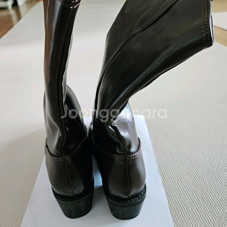 무신사 웨스턴 브라운 가죽 부츠 워커 구두--8