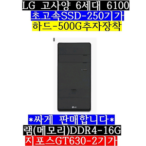 LG/6세대6100/램16G/SSD256/하드500/G