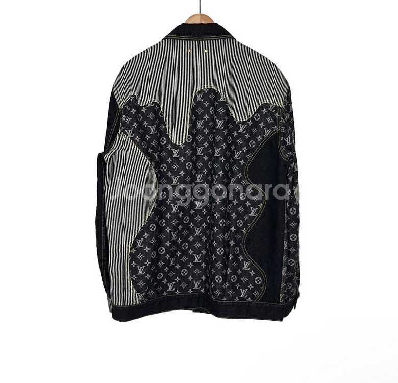 52] 루이비통 니고 크레이지 믹스 데님 청 자켓 블랙--2