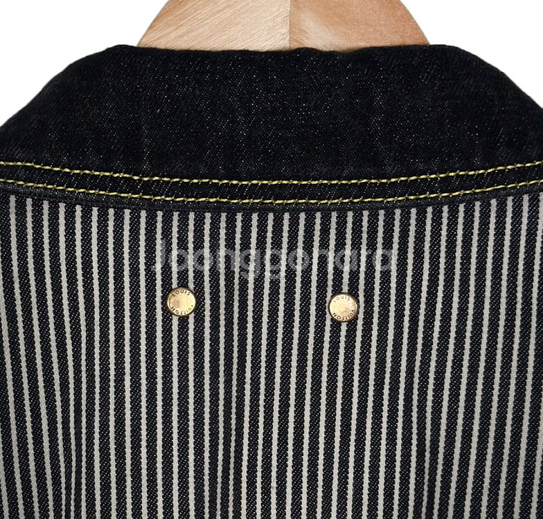 52] 루이비통 니고 크레이지 믹스 데님 청 자켓 블랙--5