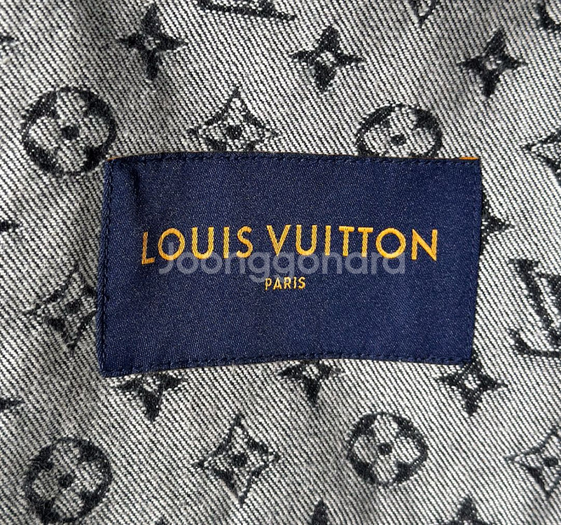 52] 루이비통 니고 크레이지 믹스 데님 청 자켓 블랙--6