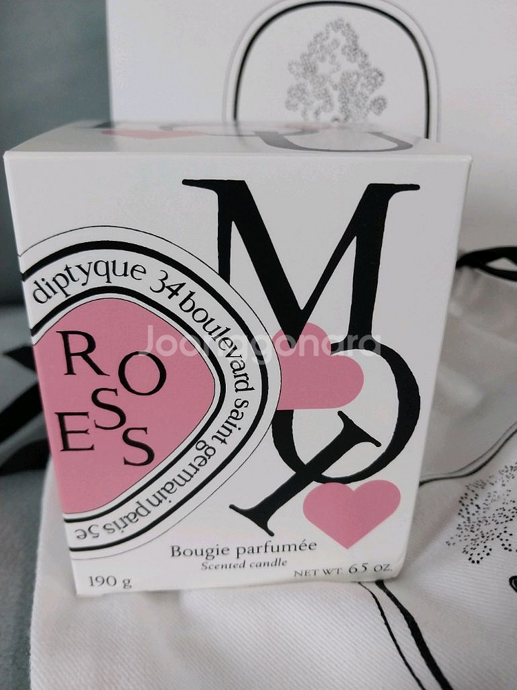 딥디크 발렌타인 로즈 캔들 190ml (쇼핑백 더스트백--1